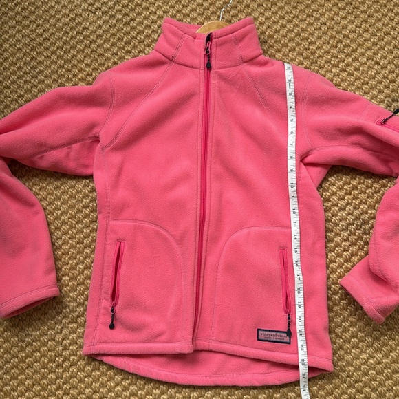 💕HOST PICK💕Vineyard Vines Pink Fleece Zip Up Jacket  -Medium - Picture 7 of 7